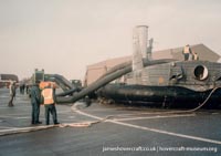 BH7 being moved to The Hovercraft Museum